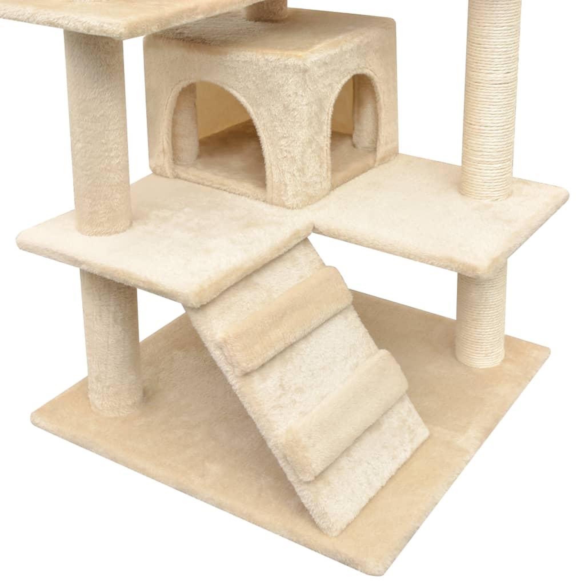 Voir la diapositive 4 : VIDAXL Arbre a chat avec griffoirs en sisal 125 cm Beige