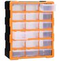 Voir la diapositive 5 : VIDAXL Organisateur multi-tiroirs avec 18 tiroirs centraux 38x16x47 cm