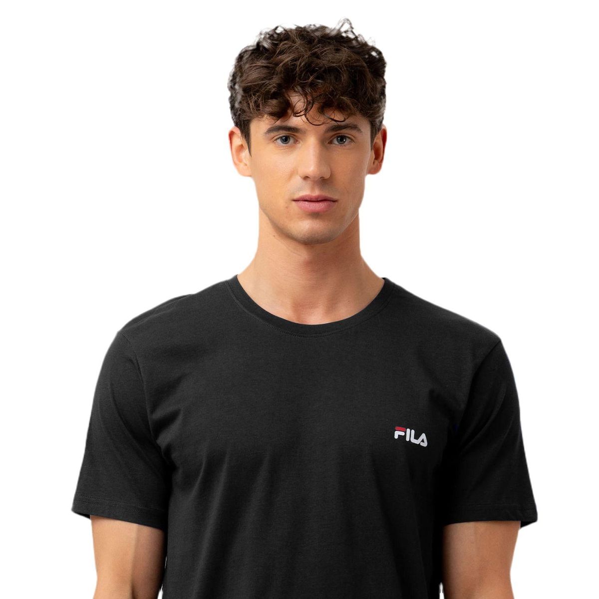 FILA T-shirt homme uni 100% coton Fila