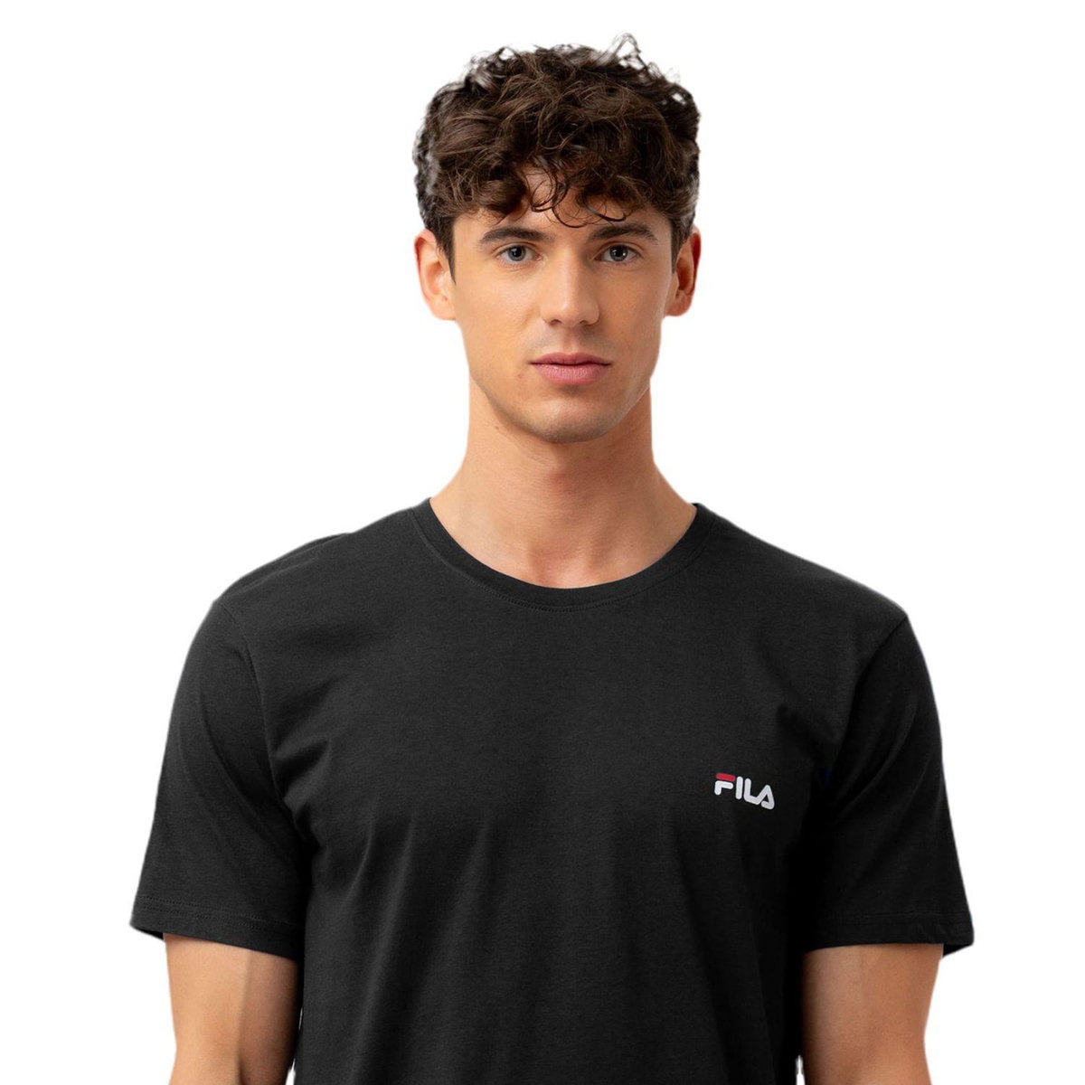 FILA T-shirt homme uni 100% coton Fila