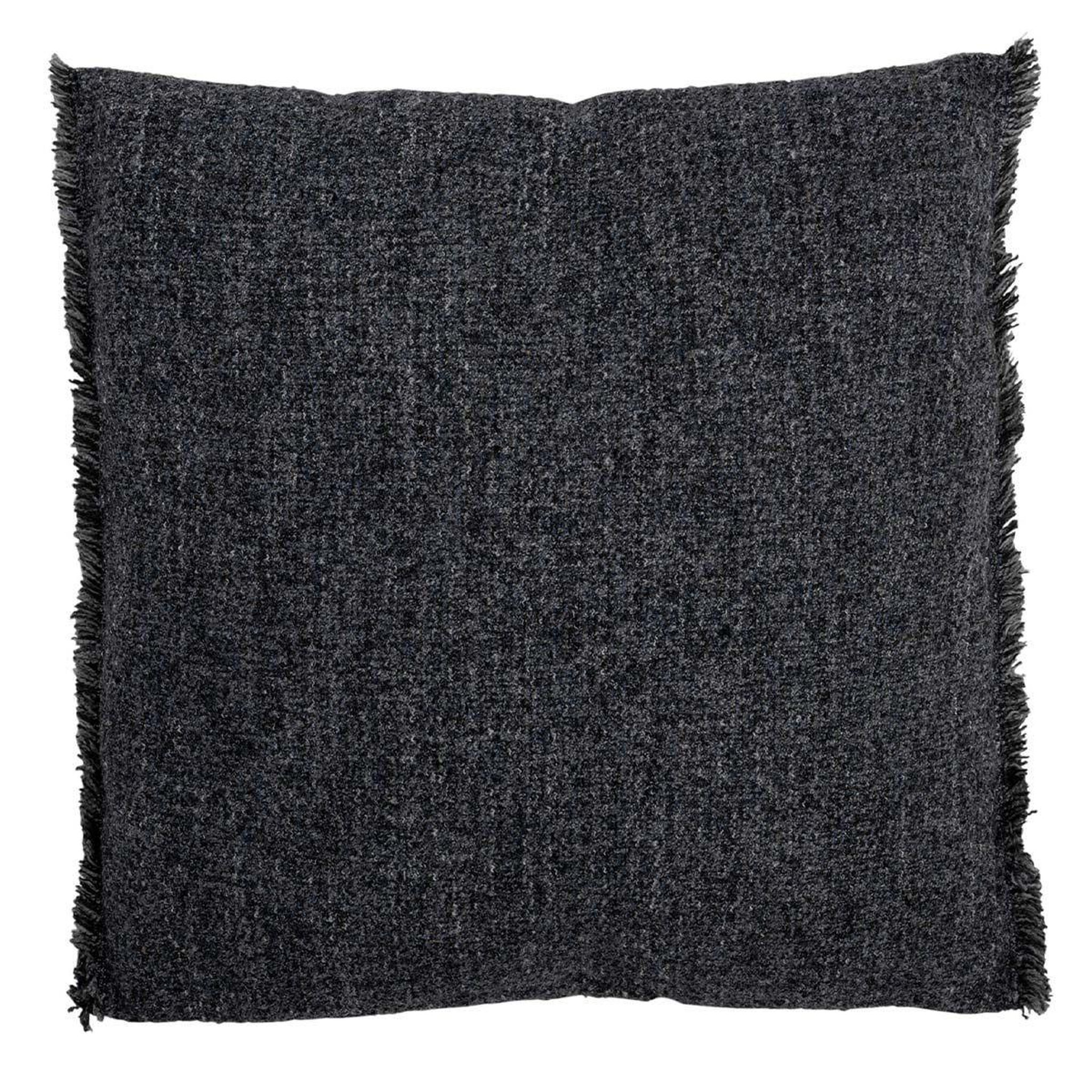 Voir la diapositive 1 : J-LINE Coussin carré déco  edud  50x50cm bleu