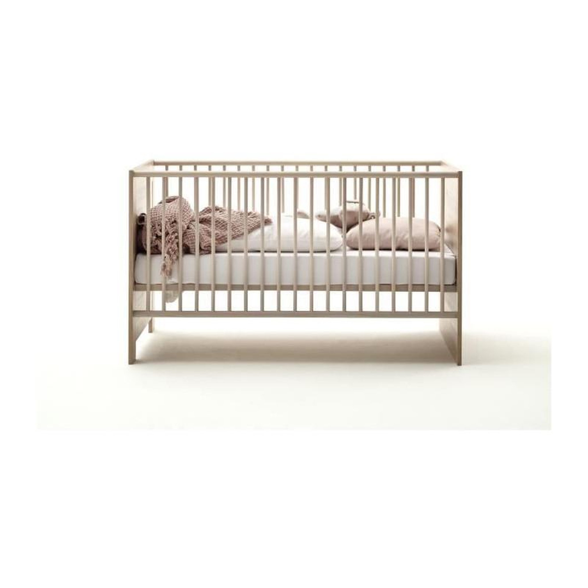 Voir la diapositive 3 : TREND TEAM Chambre bébé Duo : Lit 70 x 140 cm + Commode a langer AHOI - Chene - TREND TEAM