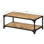 Voir la diapositive 6 : VIDAXL Table basse 90x45x35 cm Bois de manguier massif brut