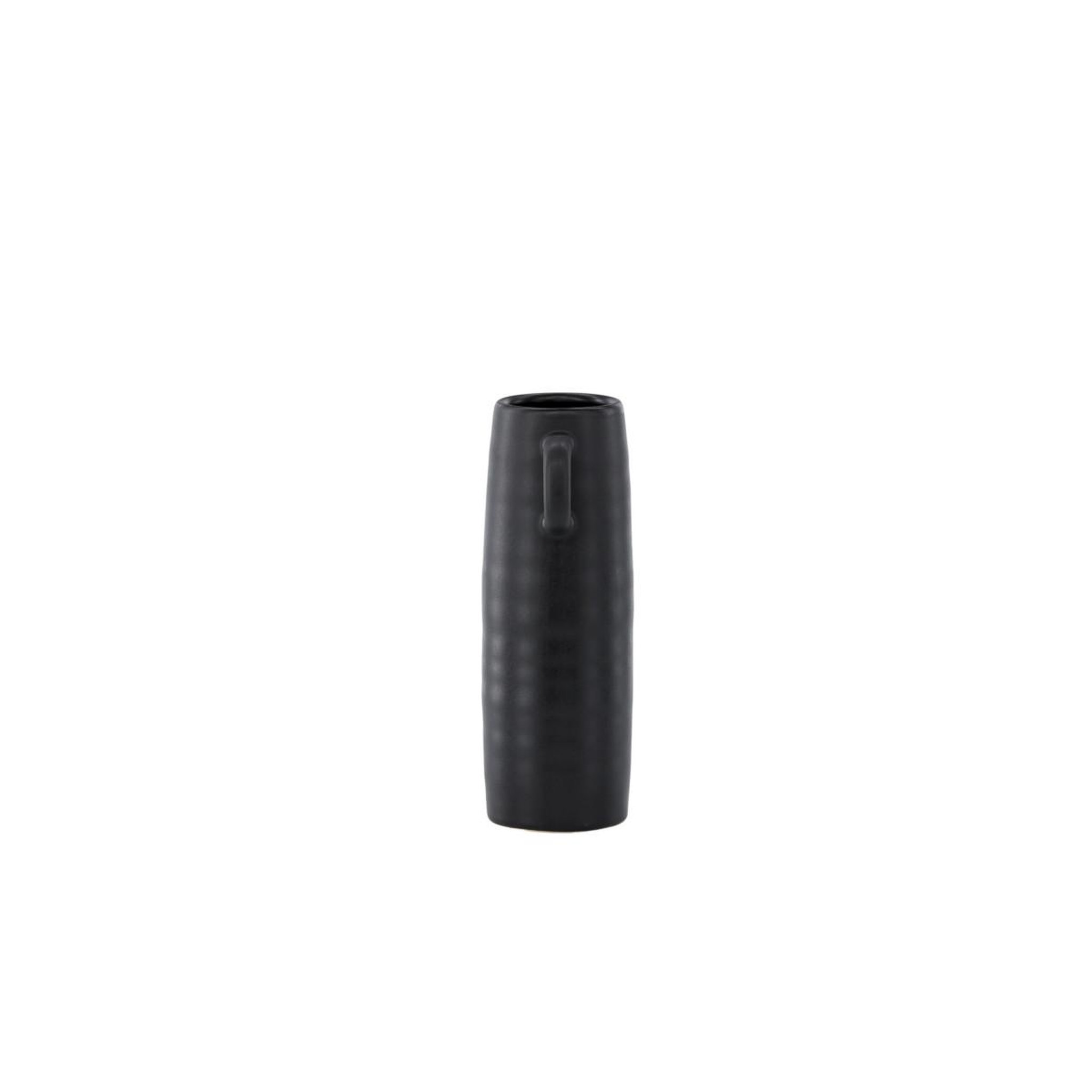 Voir la diapositive 4 : Paris Prix Vase ondulé en céramique  cent  25cm noir