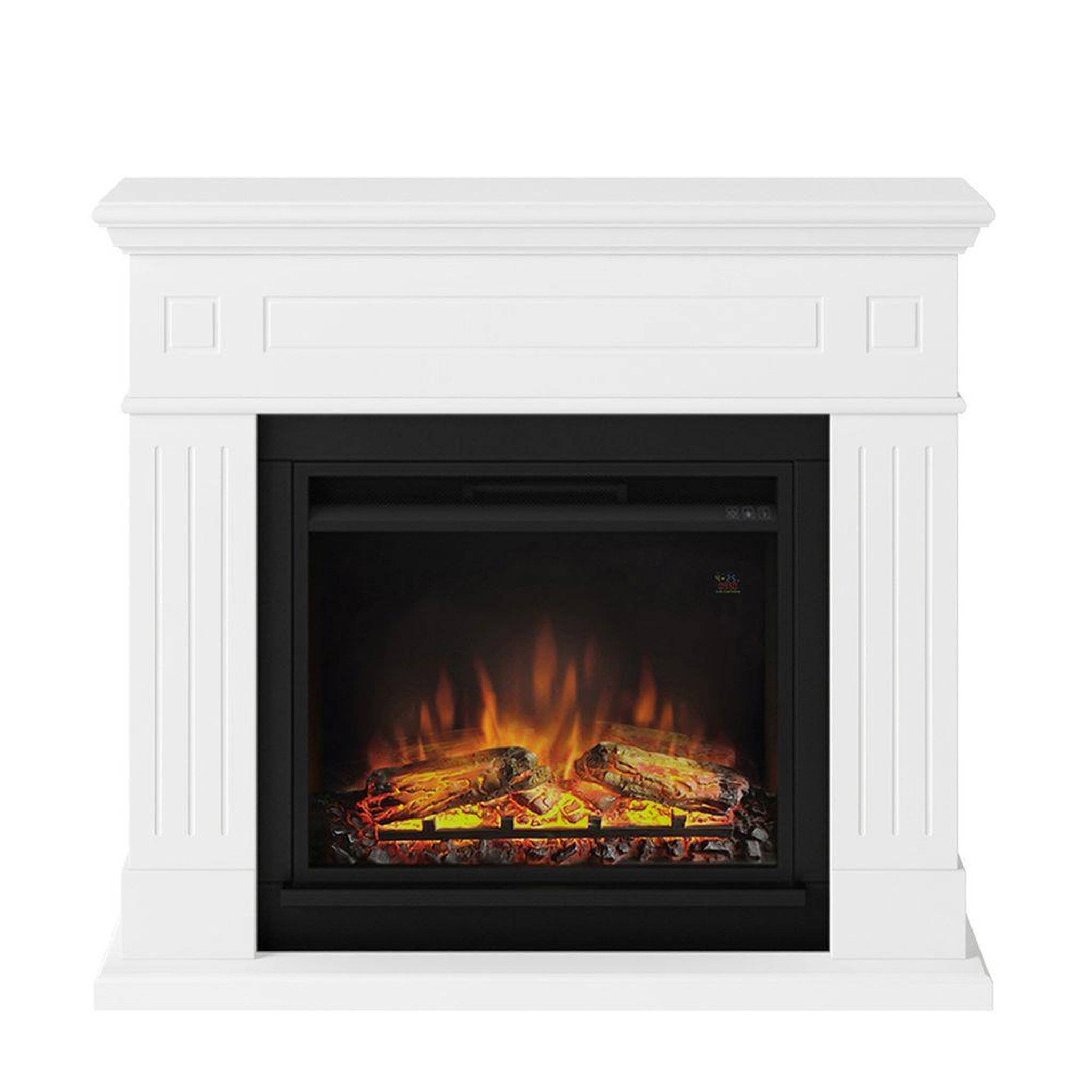 CENTRALE BRICO Cheminée électrique décorative  Larsen  Blanche - Powerflame