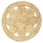 Paris Prix Set de Table Rond Déco  Jute Ajouré  35cm Naturel