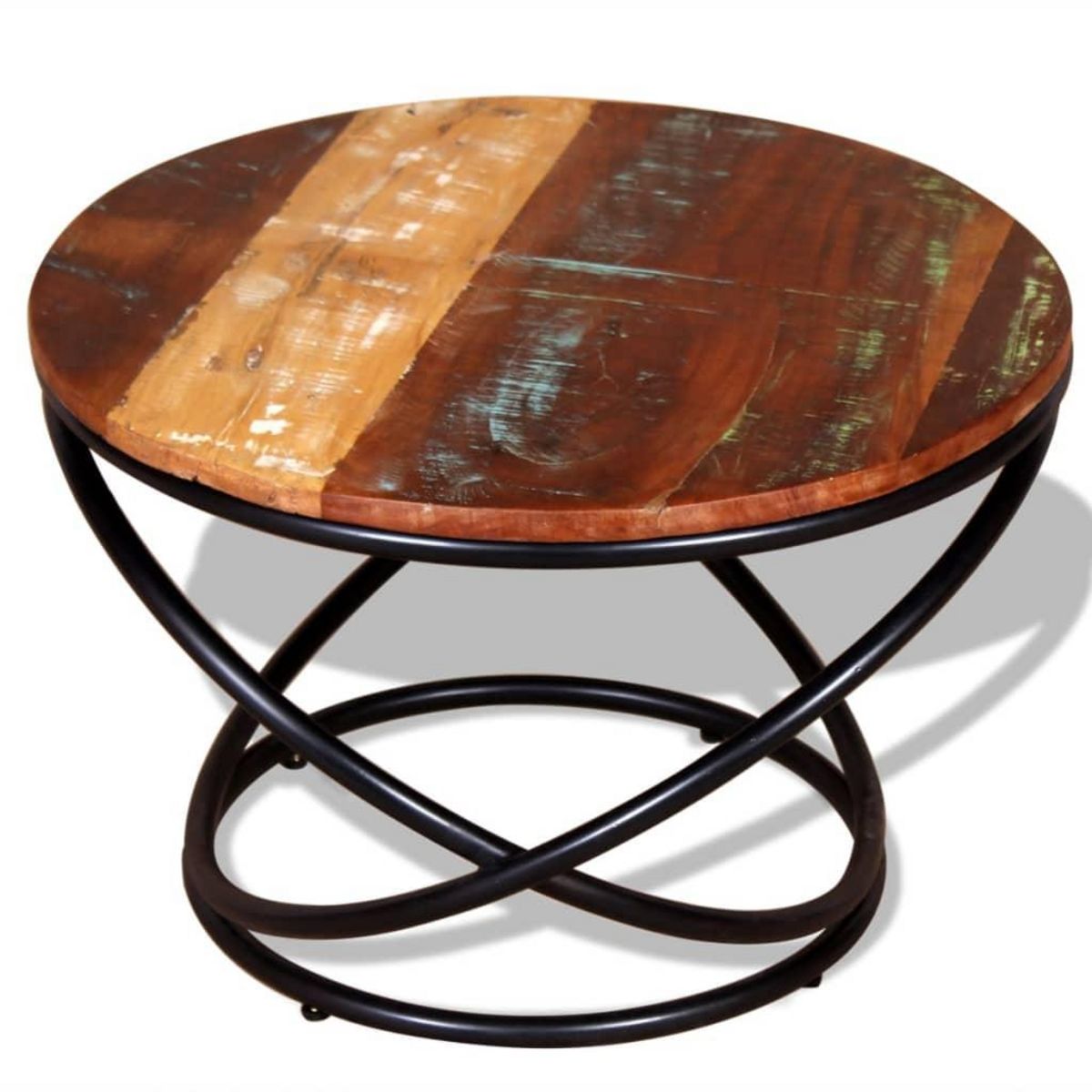 VIDAXL Table basse Bois de recuperation massif 60x60x40 cm