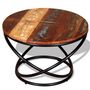 Voir la diapositive 3 : VIDAXL Table basse Bois de recuperation massif 60x60x40 cm