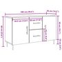 Voir la diapositive 6 : VIDAXL Buffet chene artisanal 100x36x60 cm bois d'ingenierie