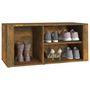 Voir la diapositive 4 : VIDAXL Armoire a chaussures Chene fume 100x35x45 cm Bois d'ingenierie