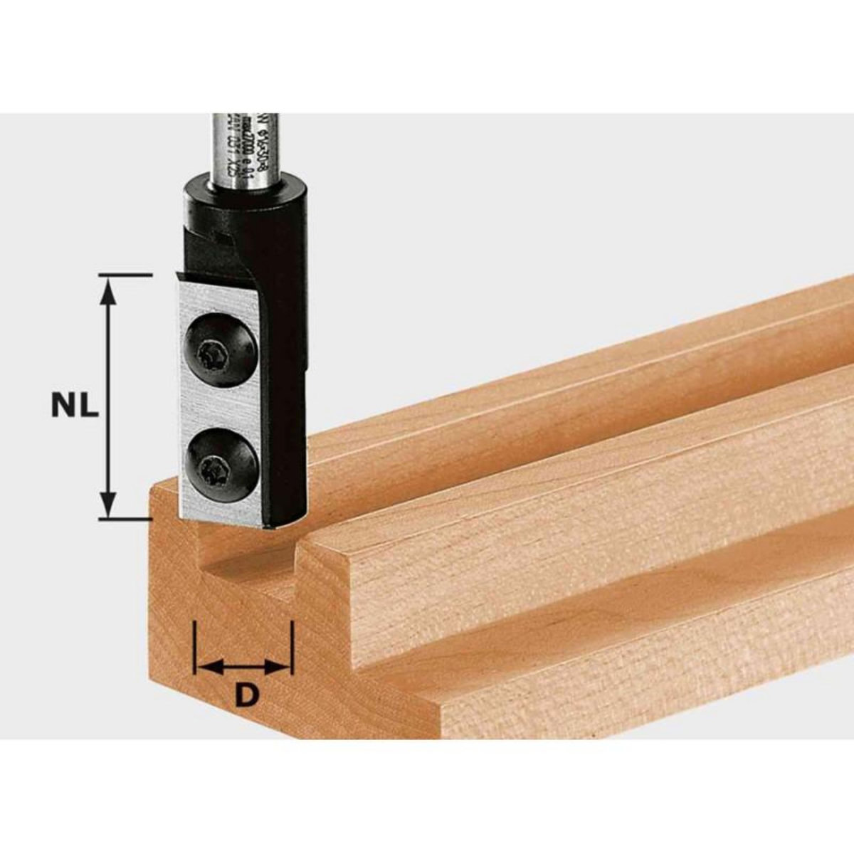 FESTOOL Fraises à rainurer avec plaquettes réversibles HW D16 30 S8 FESTOOL 492716