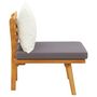 Voir la diapositive 3 : VIDAXL Chaise de jardin avec coussins bois d'acacia massif