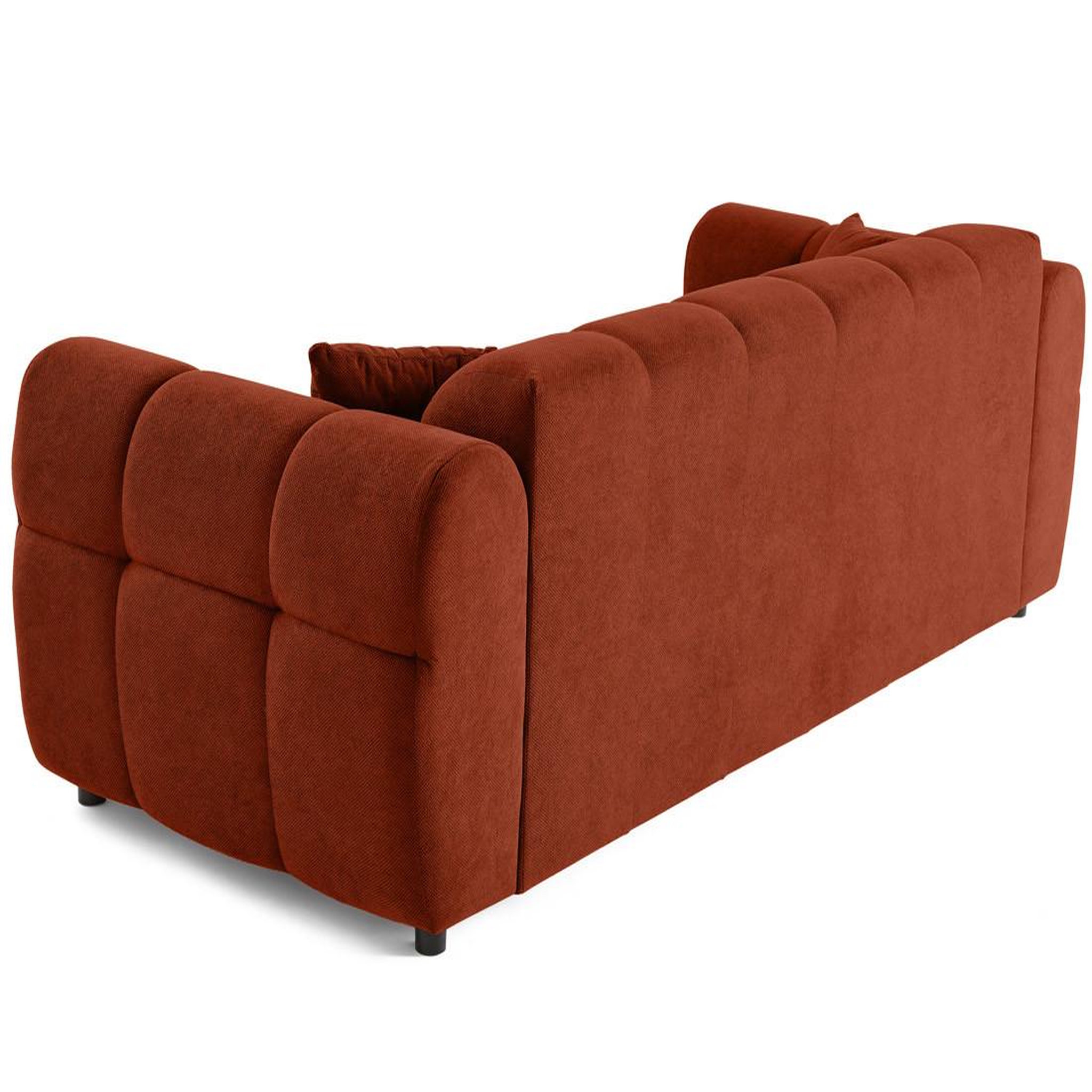 Voir la diapositive 6 : BEST MOBILIER Ray - canapé droit 3 places en tissu texturé