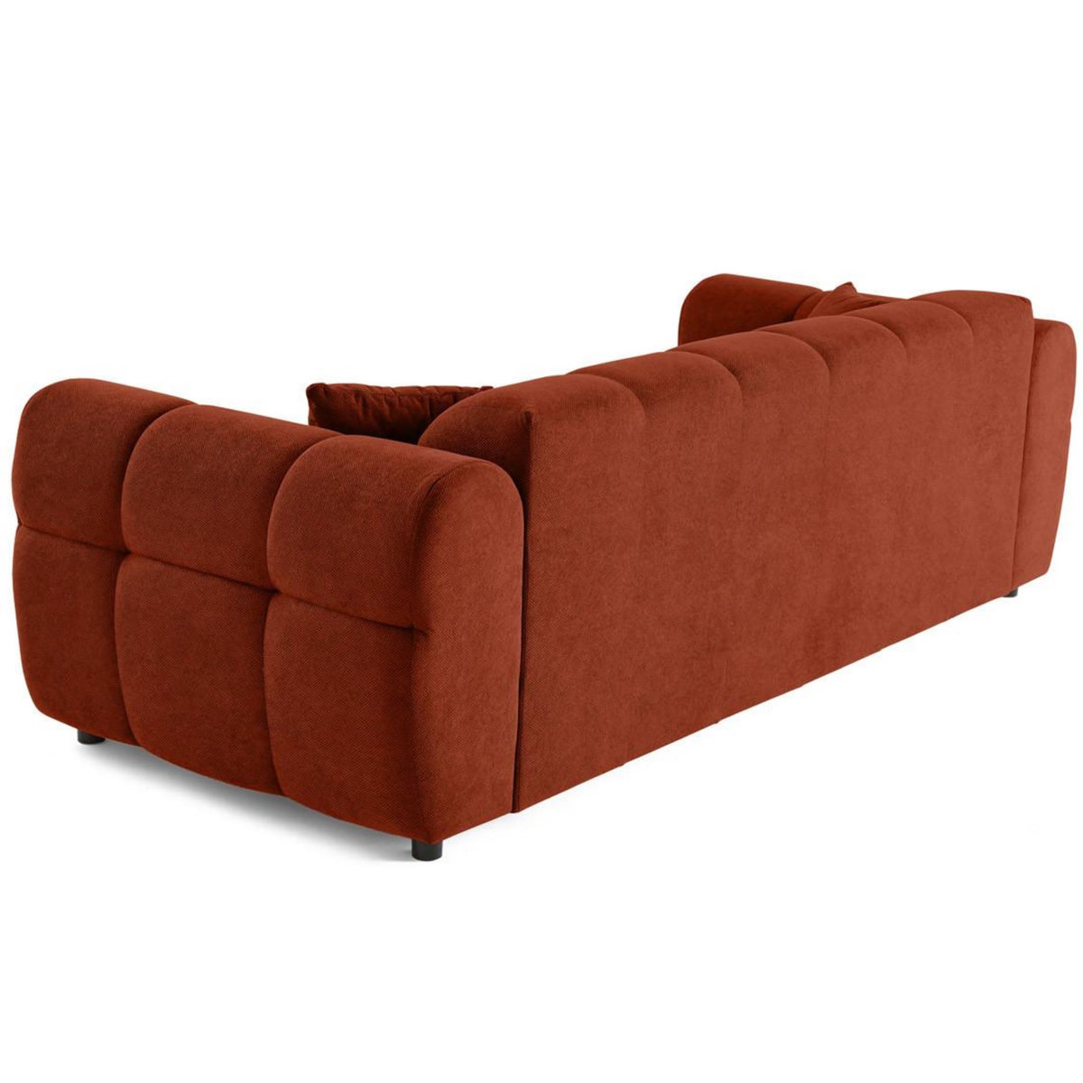 LISA DESIGN Ray - canapé droit 3 places en tissu texturé