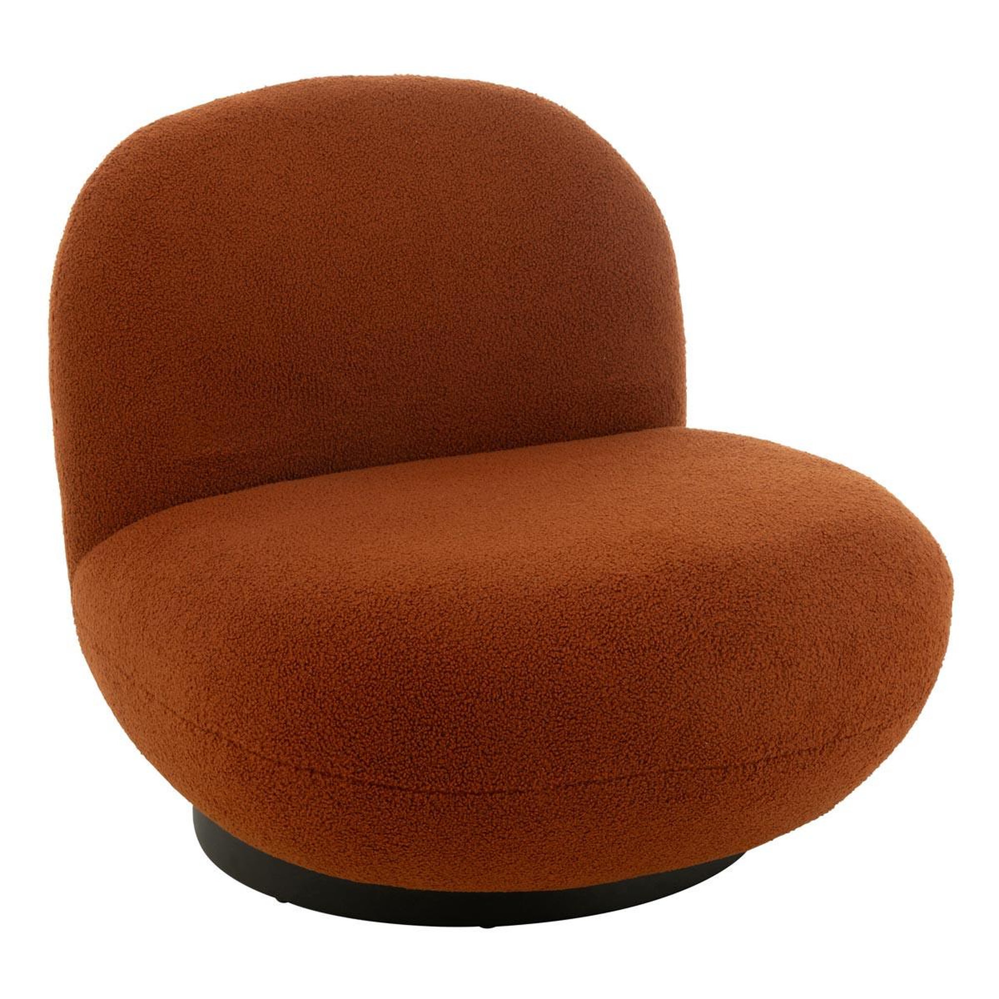 J-LINE Fauteuil Lounge  Neige  95cm Orange