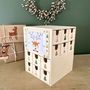 Voir la diapositive 3 : Artemio Calendrier de l'Avent cube 24 tiroirs 22 x 17 cm