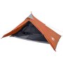 Voir la diapositive 4 : VIDAXL Tente de camping tipi 1 personne orange impermeable