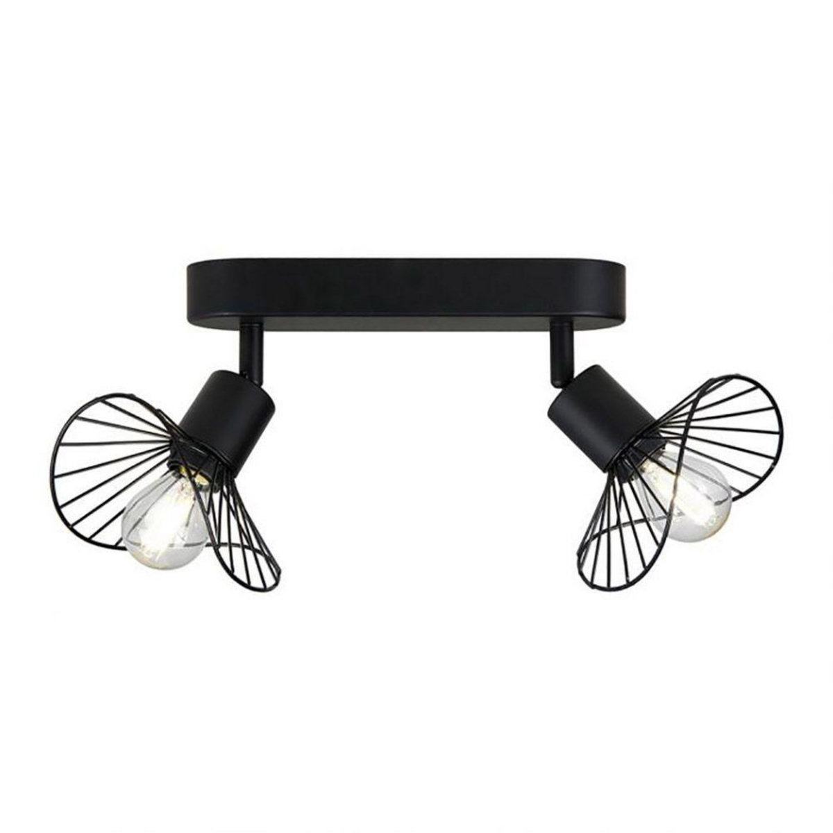 OSTARIA Rampe 2 spots orientables Capeline noir