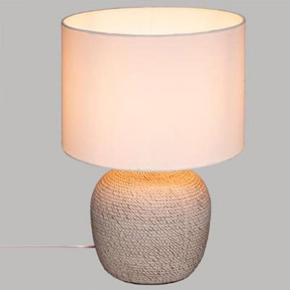 ATMOSPHERA Lampe à Poser en Céramique  Davia  39cm Blanc
