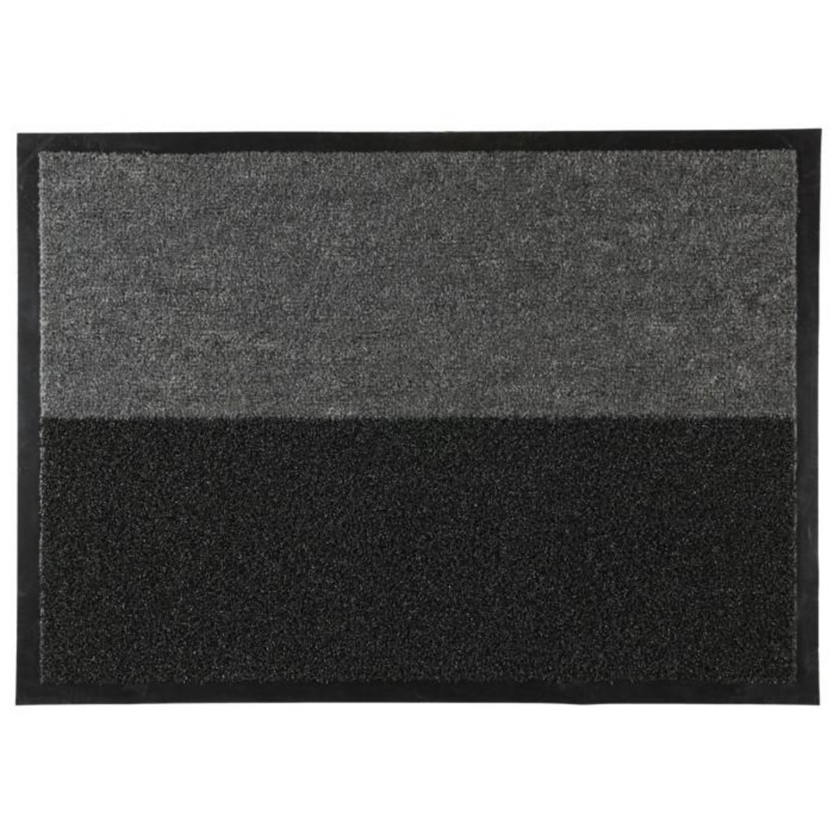 Paris Prix Paillasson Brossant  2 en 1  50x70cm Noir & Gris
