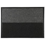 Paris Prix Paillasson Brossant  2 en 1  50x70cm Noir & Gris