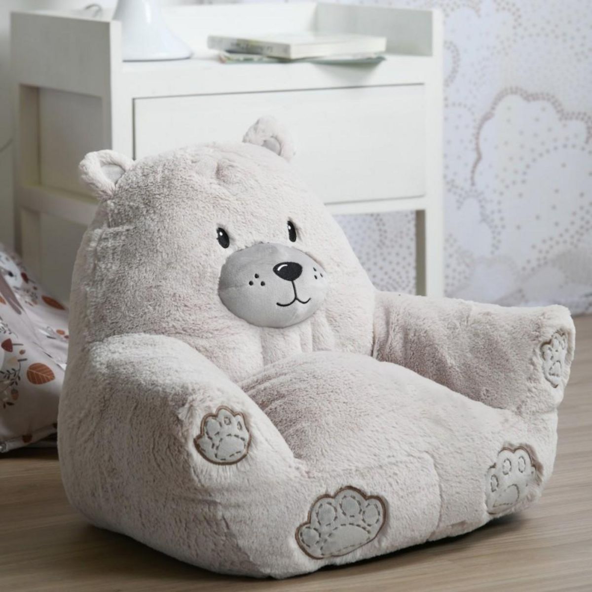 Lovely Casa Fauteuil pour enfant JULES forme pouf