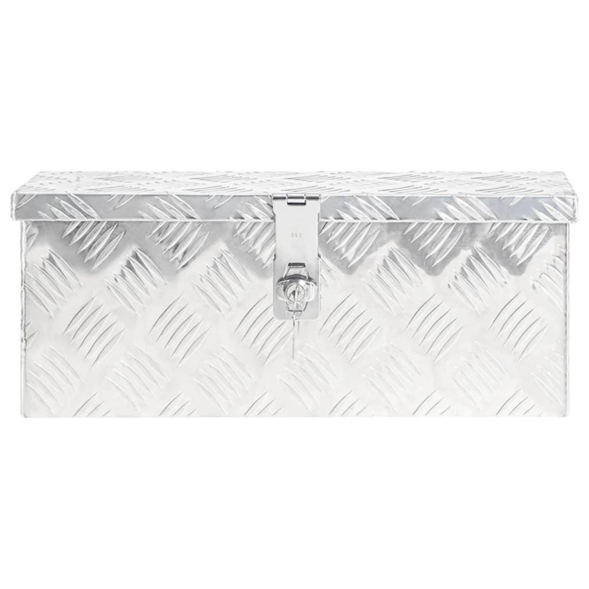 VIDAXL Boîte de rangement Argente 50x15x20,5 cm Aluminium