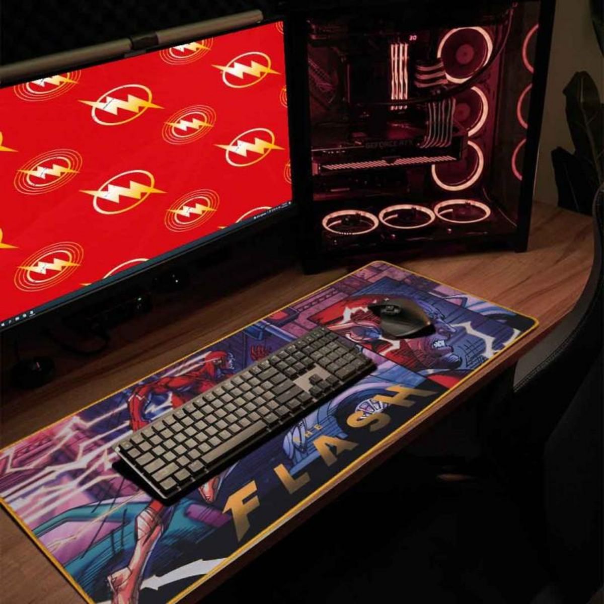 Subsonic Tapis de souris XXL gamer Flash