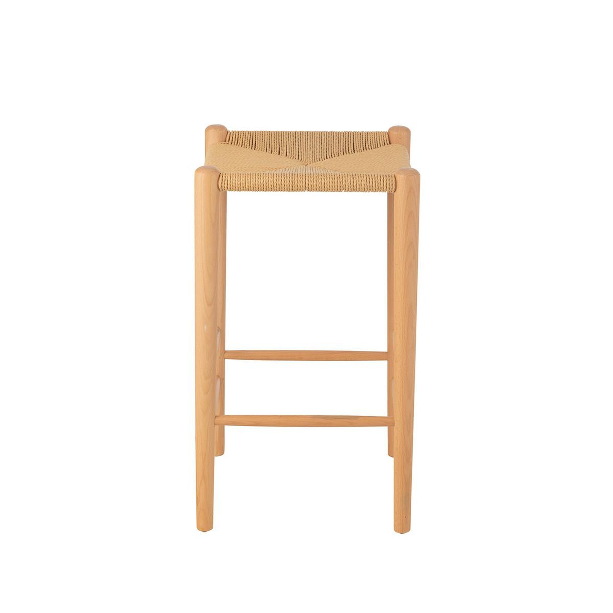 Voir la diapositive 3 : J-LINE Tabouret de bar en bois  orient  66cm naturel