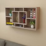 VIDAXL Etagere murale 8 compartiments Couleur de chene