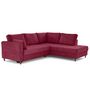 Voir la diapositive 3 : LISA DESIGN Anna - canapé d'angle droit 5 places convertible en velours texturé