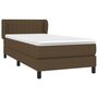 Voir la diapositive 3 : VIDAXL Sommier a lattes de lit avec matelas Marron fonce 80x200 cm