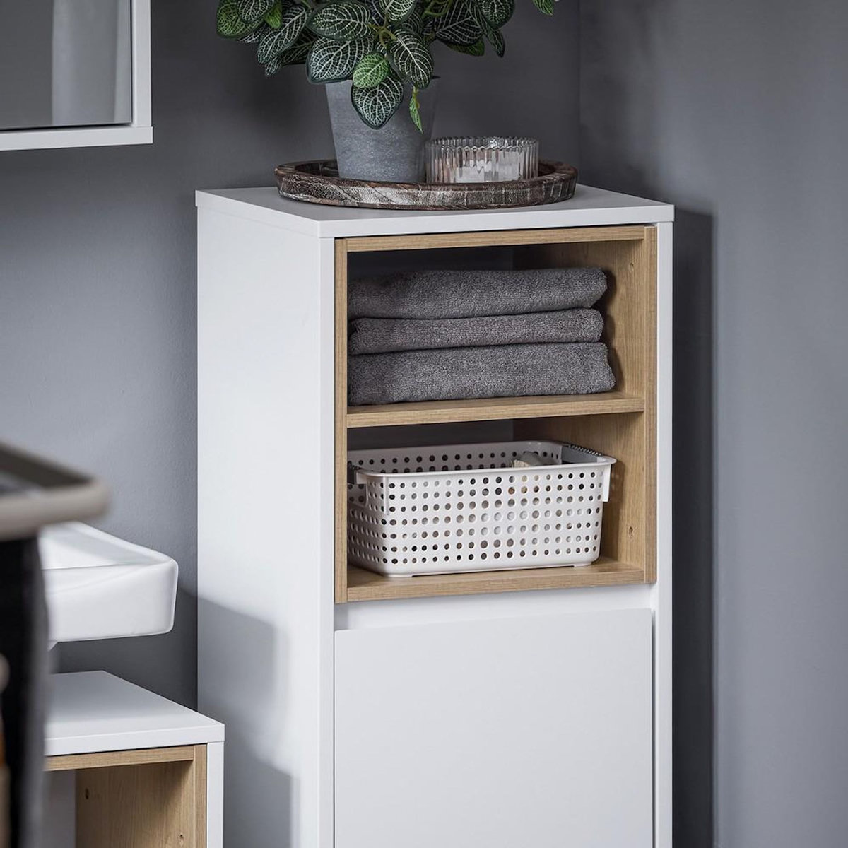 SOBUY SoBuy - Colonne De Salle De Bain à une porte - Moderne - BZR146