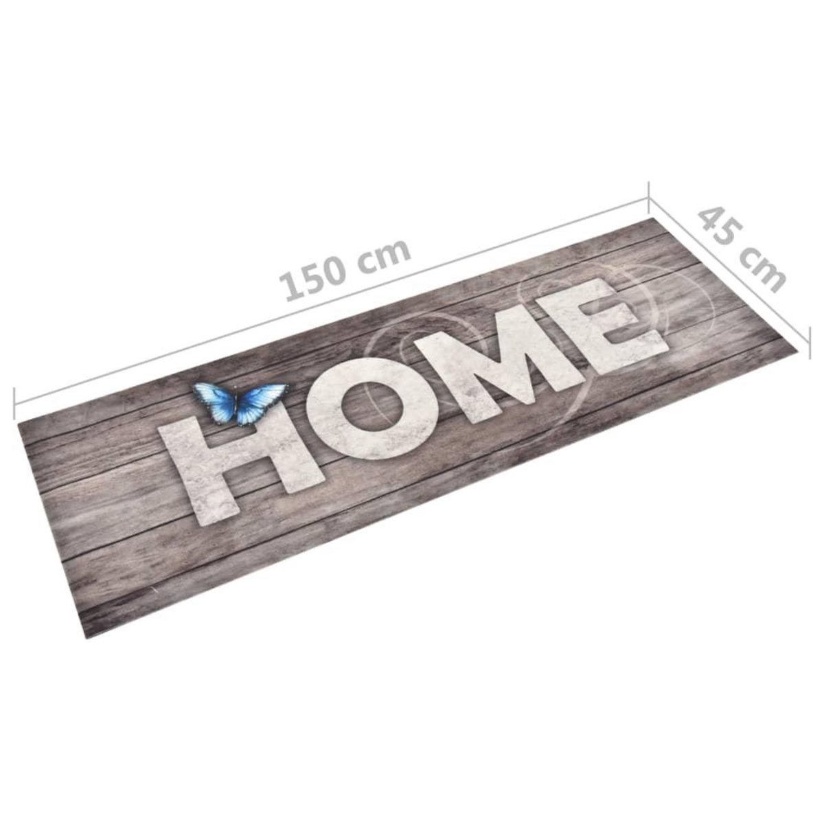 VIDAXL Tapis de sol de cuisine lavable Home 45x150 cm