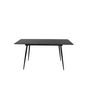 Voir la diapositive 5 : Paris Prix Table à Manger Extensible  Silar  120-160cm Noir