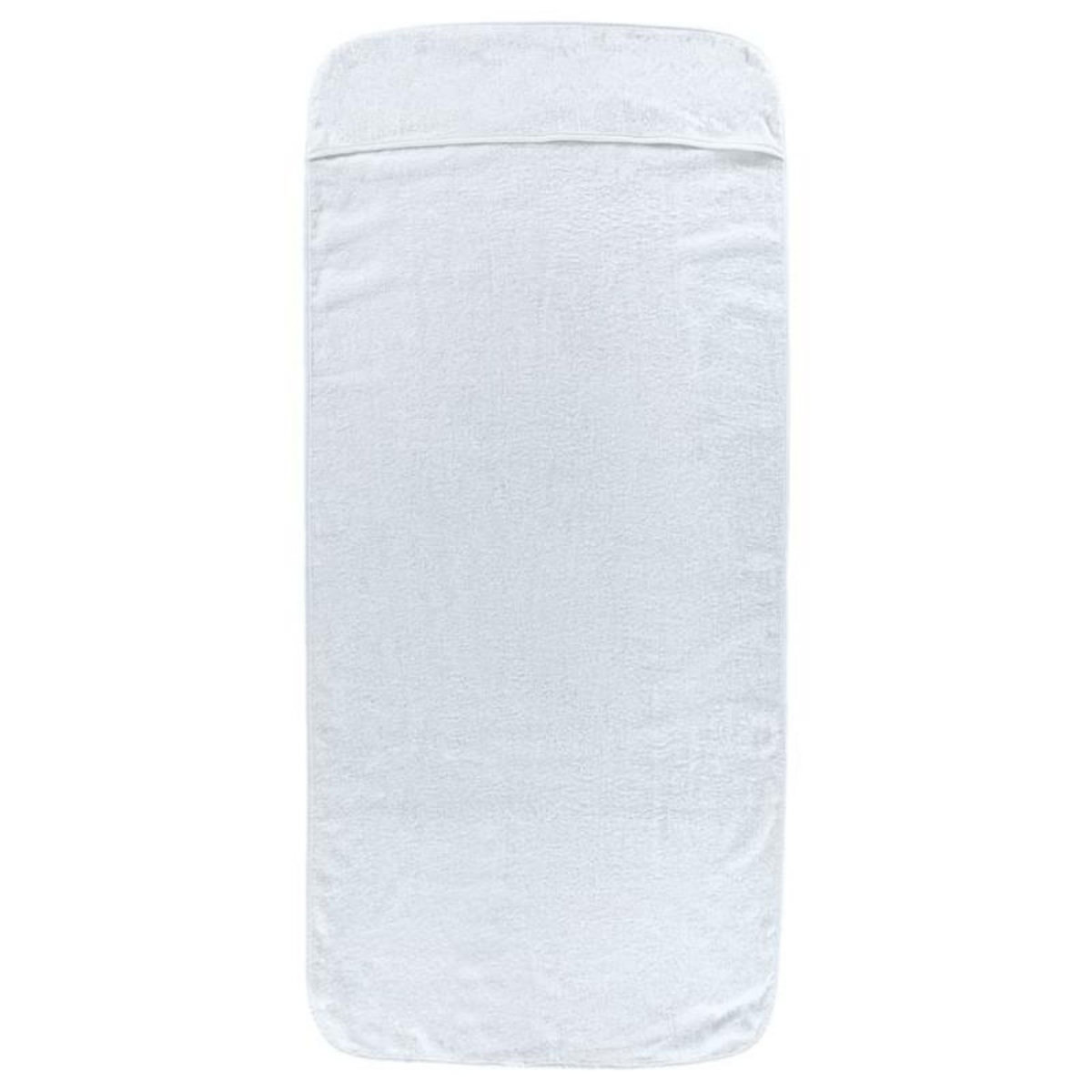 VIDAXL Serviettes de plage 2 pcs blanc 60x135 cm tissu 400 GSM