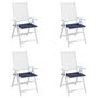 Voir la diapositive 5 : VIDAXL Coussins de palette lot de 4 bleu marine 40x40x3cm tissu oxford