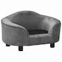 Voir la diapositive 3 : VIDAXL Canapé pour chien Gris 67x47x36 cm Peluche