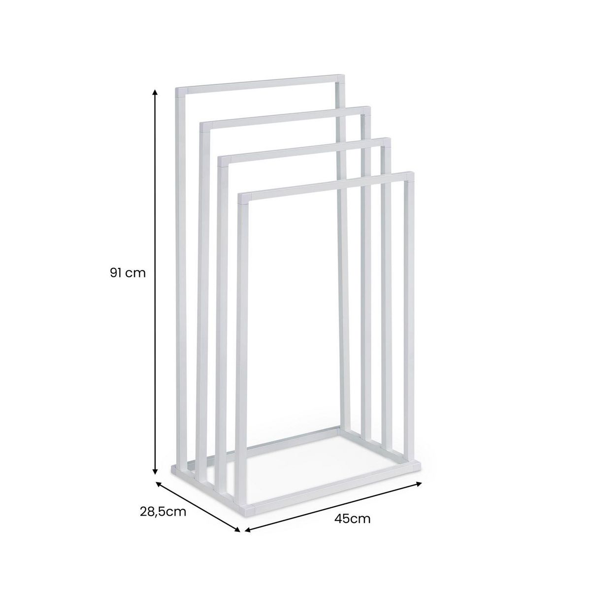 IDIMEX Porte-serviettes sur pied SENZA en métal