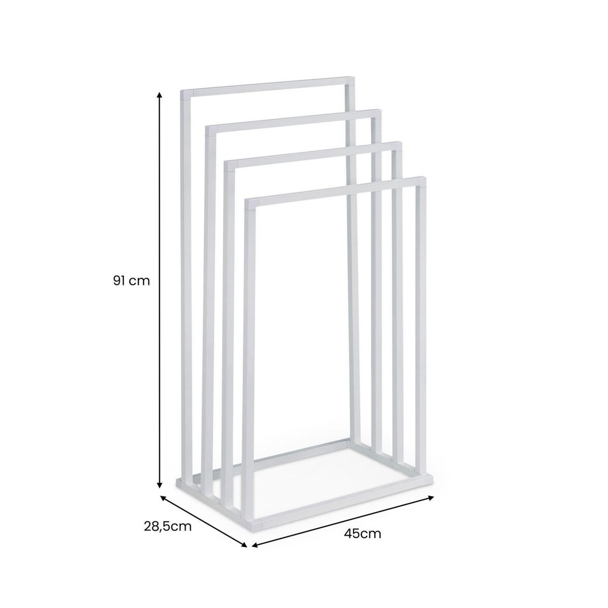 IDIMEX Porte-serviettes sur pied SENZA en métal