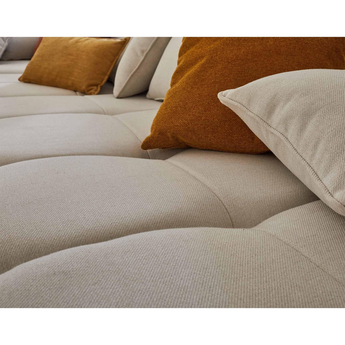 LISA DESIGN Caracas - module d'assise méridienne gauche - en tissu
