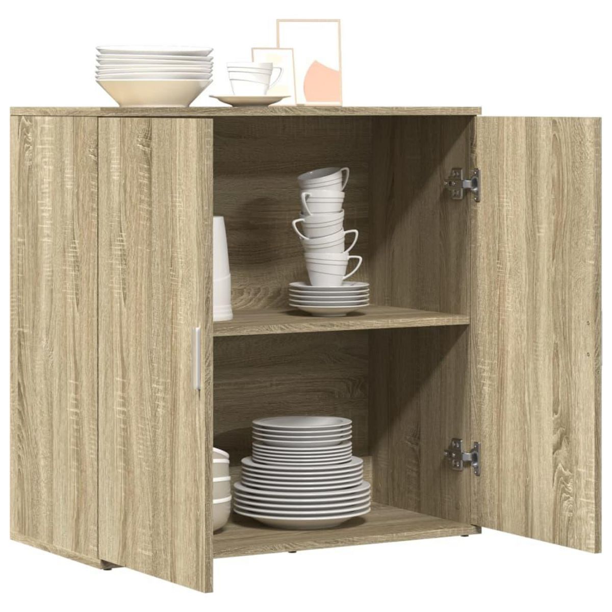 VIDAXL Buffet chene sonoma 79x38x80 cm bois d'ingenierie
