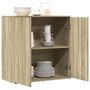 Voir la diapositive 4 : VIDAXL Buffet chene sonoma 79x38x80 cm bois d'ingenierie