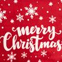 Voir la diapositive 3 : FEERIC LIGHT & CHRISTMAS Plaid de Noël motif Merry Christmas - 130 x 180 cm - Rouge
