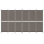 Voir la diapositive 3 : VIDAXL Cloison de separation 6 panneaux Anthracite 300x200 cm Tissu