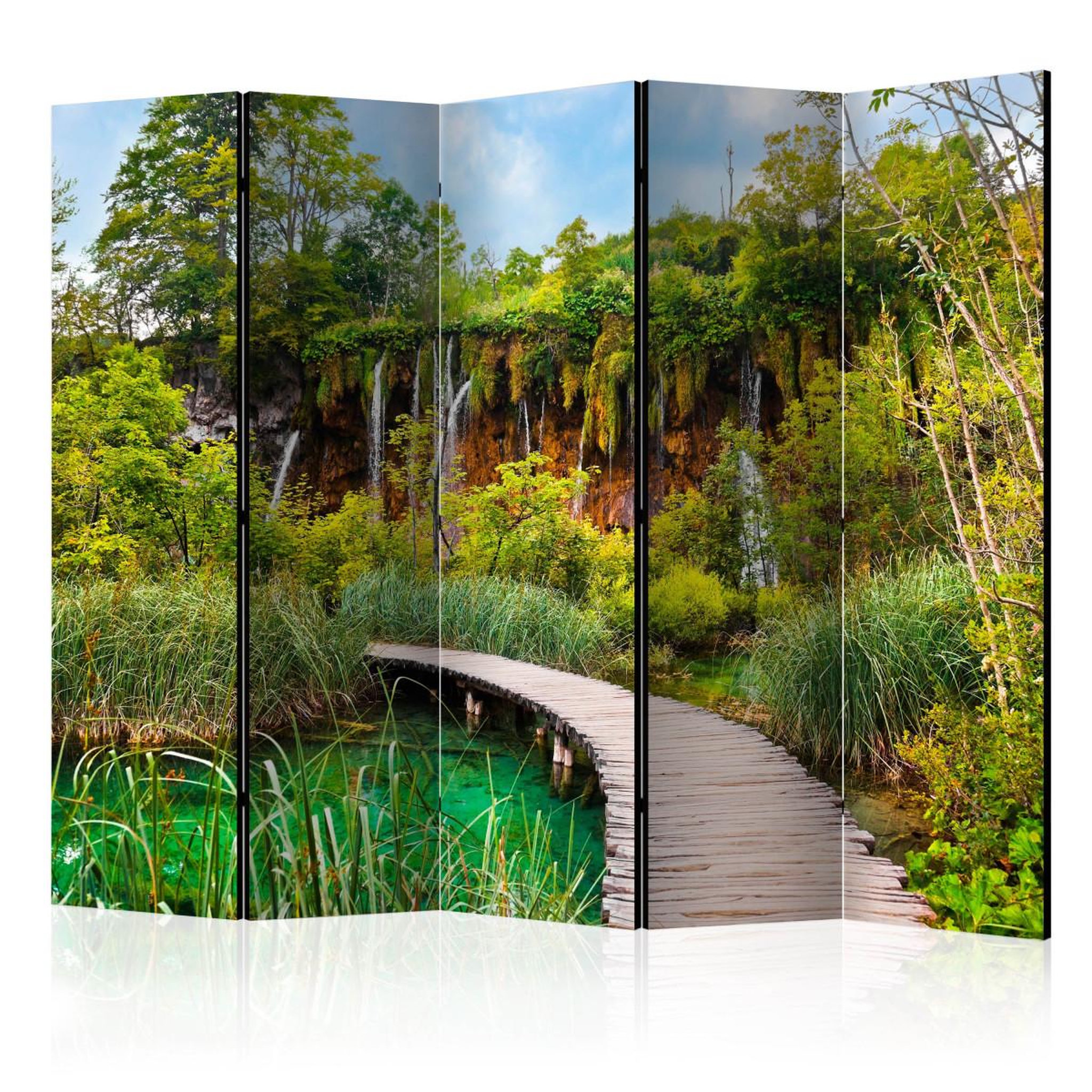 Paris Prix Paravent 5 volets  green oasis  172x225cm