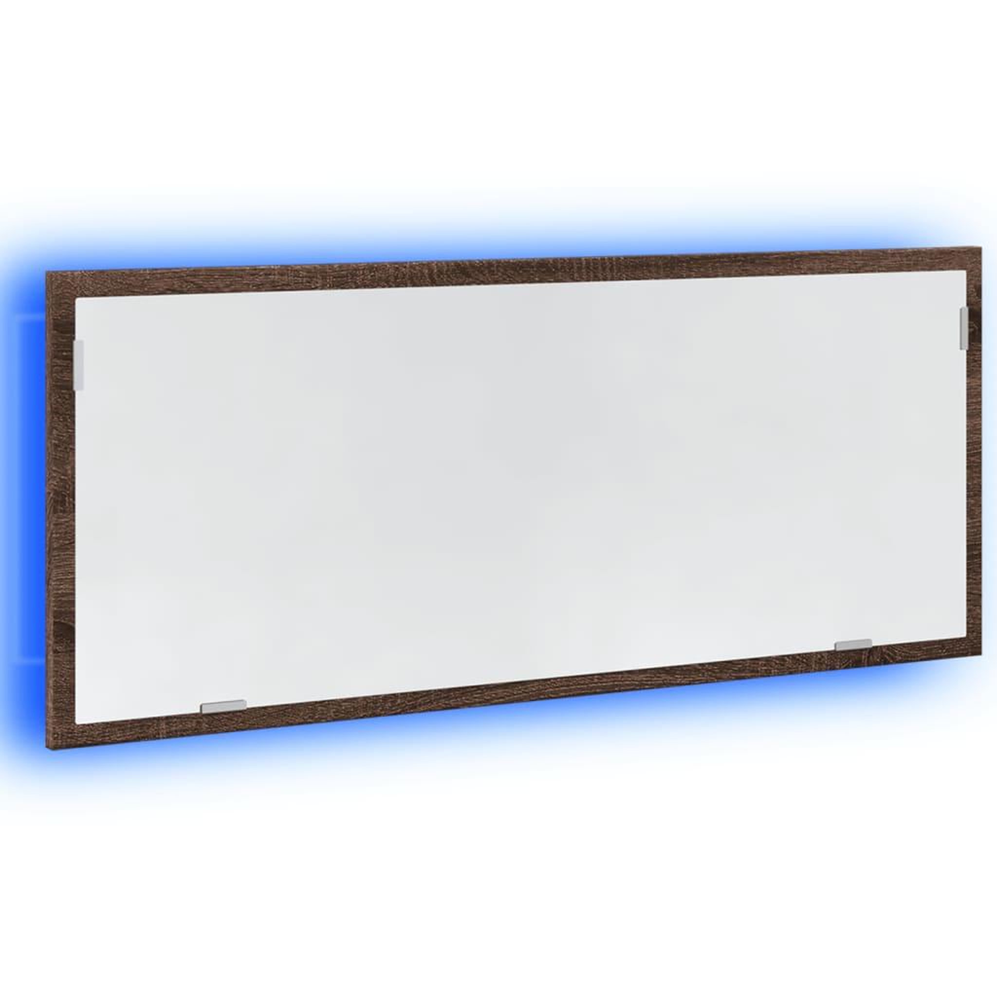 Voir la diapositive 3 : VIDAXL Miroir de salle de bain a LED chene marron bois d'ingenierie