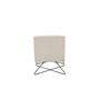 Voir la diapositive 6 : Paris Prix Fauteuil & Pouf Design Bouclette  Laconia  88cm Blanc