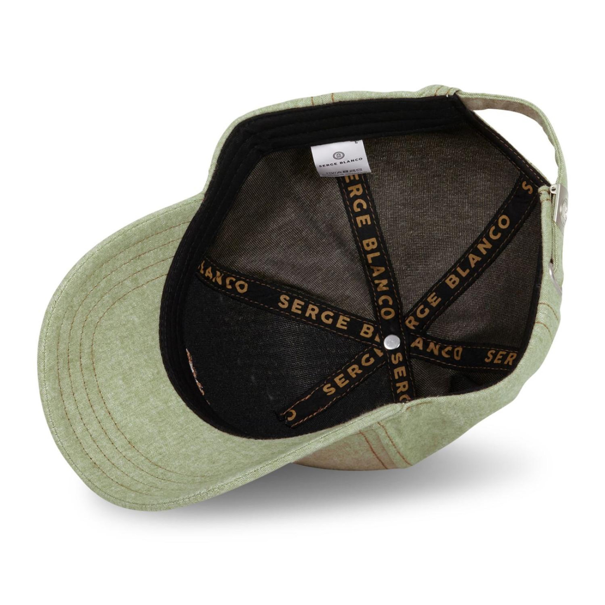 Voir la diapositive 5 : SERGE BLANCO Casquette Baseball homme chambray effet denim Jean