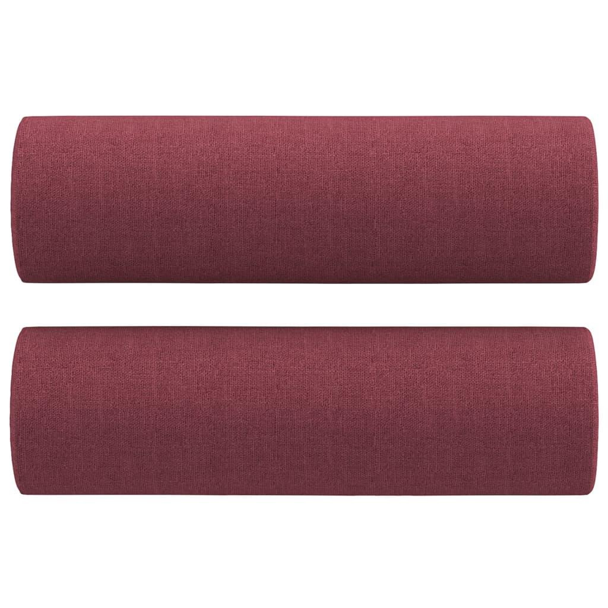 Voir la diapositive 5 : VIDAXL Canape 2 places avec oreillers bordeaux 140 cm tissu